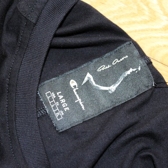 BNWT SS25 RICK OWENS x CHAMPION TOMMY T TSHIRT L - Picture 9 of 13